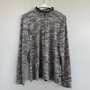 EP New York Longsleeve 1/4 Zip Pullover Golf Shirt Woman’s Size L Space Dye